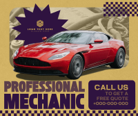 Modern Professional Mechanic Facebook Post Design