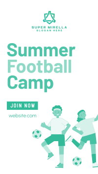 Summer Football Camp Instagram Story Design