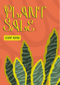 Quirky Plant Sale Flyer Design