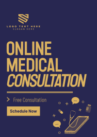 Mobile Online Consultation Poster Image Preview