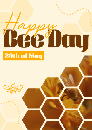 Happy Bee Day Flyer Image Preview