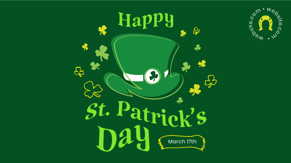 Lucky Irish Cap Facebook Event Cover Design Image Preview