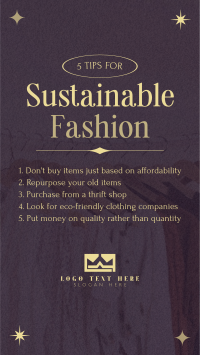 Stylish Chic Sustainable Fashion Tips Video Image Preview