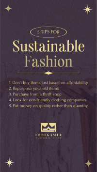 Stylish Chic Sustainable Fashion Tips Video Image Preview