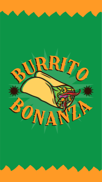 Burrito Bonanza Instagram reel Image Preview