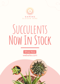 New Succulents Flyer Design