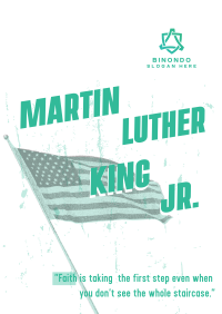 Martin Luther Quote Tribute Flyer Design