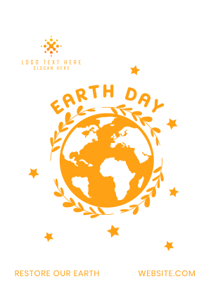 Restore Earth Day Poster Image Preview