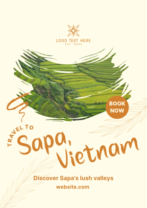 Sapa Vietnam Travel Flyer Image Preview