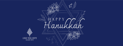 Hanukkah Star Greeting Facebook cover Image Preview