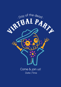 Day Of The Dead Party Poster Image Preview