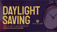 Daylight Saving Reminder Facebook Event Cover Design