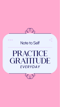 Positive Self Note Instagram Reel Design