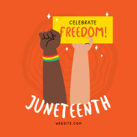 Juneteenth Signage Instagram post Image Preview