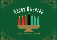Kwanzaa Celebration Postcard Design