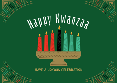 Kwanzaa Celebration Postcard Image Preview