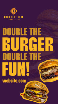 Burger Day Promo Facebook Story Design