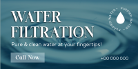 Water Filter Business Twitter Post Design