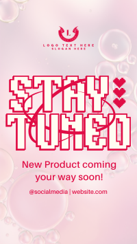 Stay Tuned Pixel TikTok Video Design