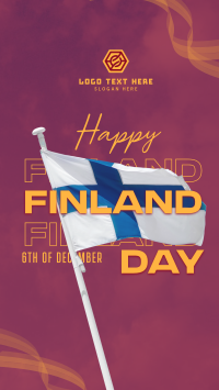 Simple Finland Indepence Day TikTok Video Design