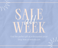 Minimalist Week Discounts Facebook post Image Preview