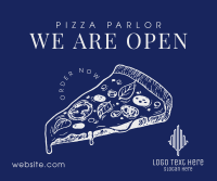 Pizza Parlor Open Facebook post Image Preview