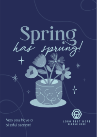 Spring Flower Pot Poster Image Preview