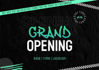 Street Grand Opening Postcard Image Preview