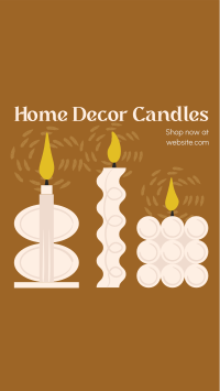 Home Decor Candles Facebook story Image Preview