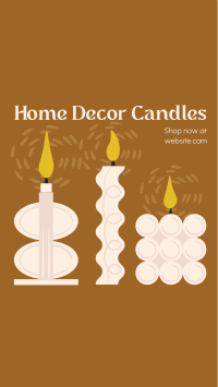 Home Decor Candles Facebook Story Design