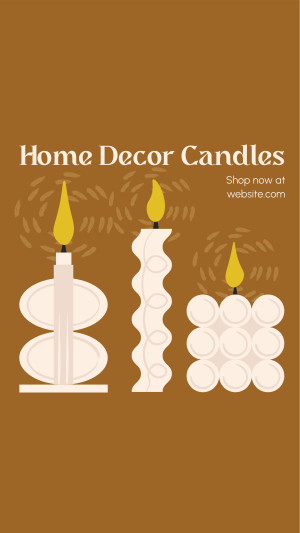 Home Decor Candles Facebook story Image Preview