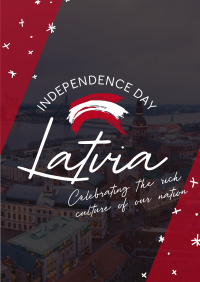 Latvia Independence Day Flyer Design