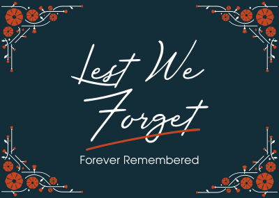 Forever Remembered Postcard Image Preview