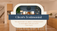 Clean Real Estate Testimonial Facebook event cover Image Preview