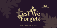 Remembrance Poppy Flower  Twitter post Image Preview