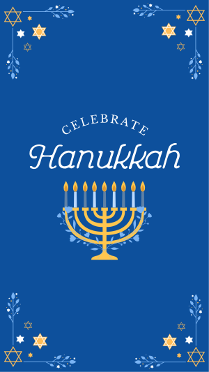 Hannukah Celebration Instagram story Image Preview