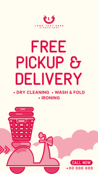 Laundry Pickup and Delivery Facebook story Image Preview