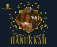 Celebrate Hanukkah Family Facebook Post Design