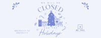 Closed for the Holidays Facebook Cover Image Preview