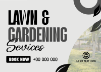 Professional Lawn Care Services Postcard Design