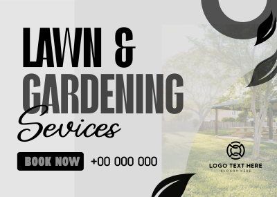 Professional Lawn Care Services Postcard Image Preview