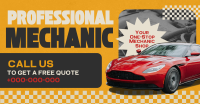 Modern Professional Mechanic Facebook Ad Design