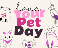 Love Your Pet Day Facebook Post Design