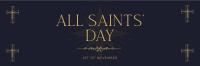 Solemn Saints' Day Twitter Header Design