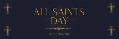 Solemn Saints' Day Twitter header (cover) Image Preview