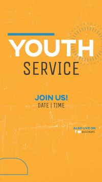 Youth Service Facebook Story Design