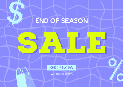 End of Season Sale Postcard Image Preview