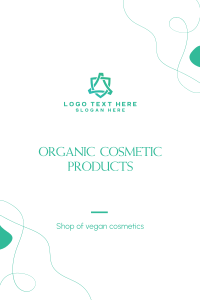 Organic Cosmetic Pinterest Pin Image Preview