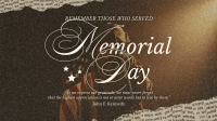 Rustic Memorial Day Animation Image Preview