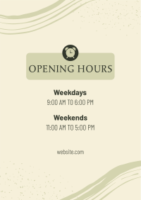 New Opening Hours Flyer Image Preview